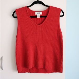 Medium IZOD Red V-Neck Tank Top